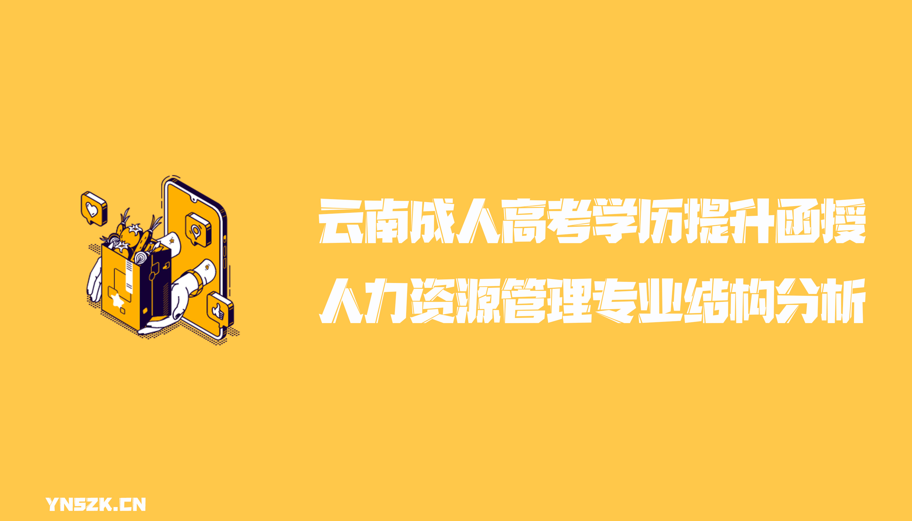 云南成人高考学历提升函授形式人力资源管理专业结构分析