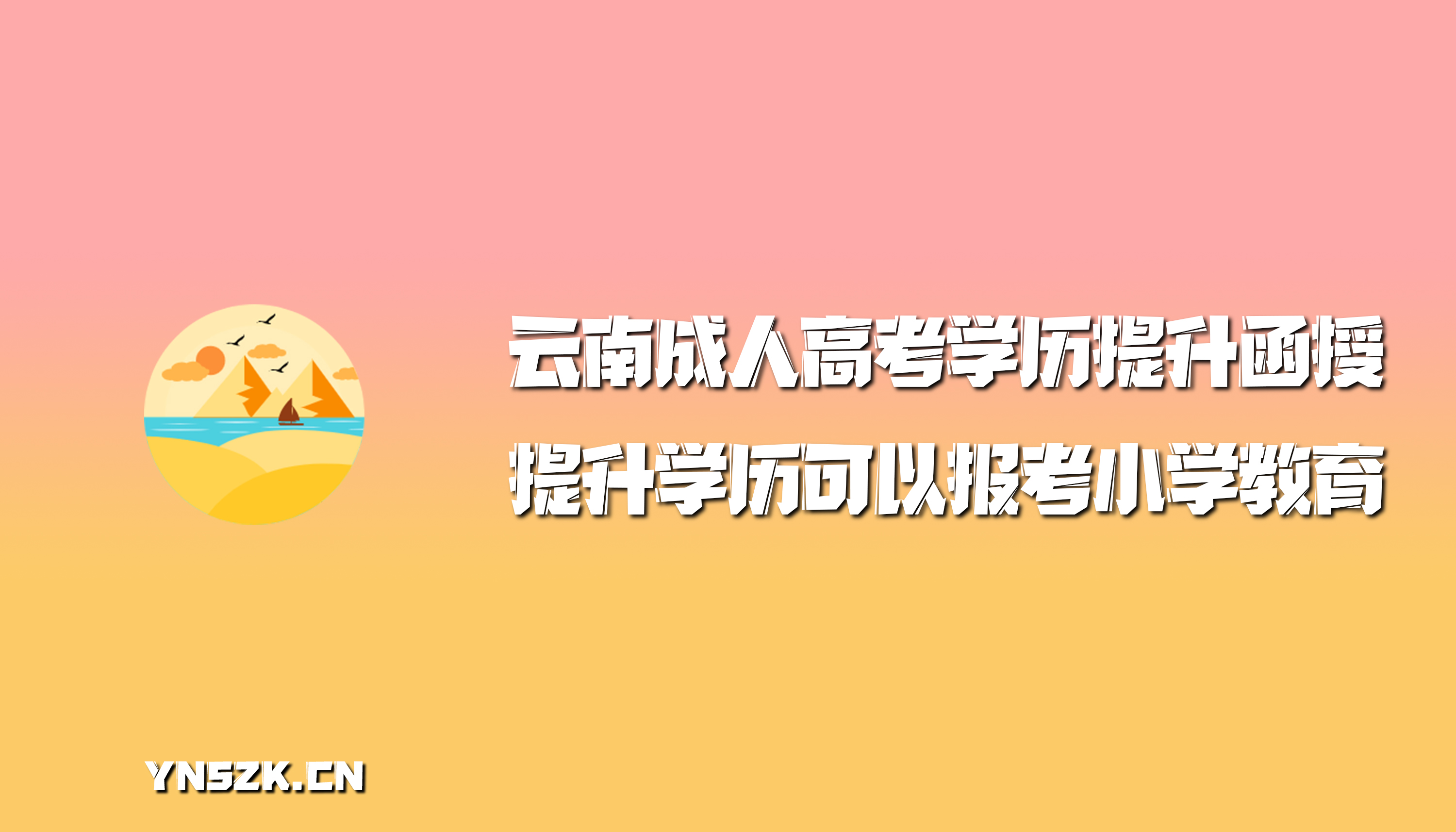 提升学历可以报考小学教育