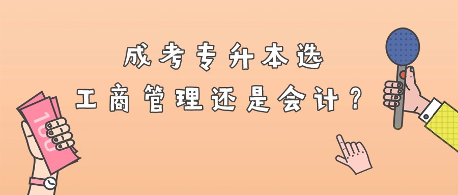 成考专升本选工商管理还是会计?